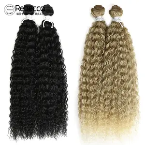Fasci di Extension Ombré Ricci Afro Naturali all'Ingrosso Materiale per Intreccio Rattan Lisci Immagini all'Ingrosso Pacchi di Extension Sintetiche per Tessitura - Product Image 1