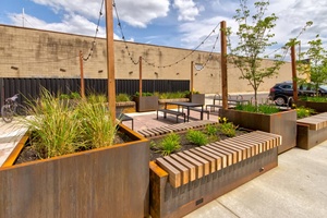 Outdoor Indoor Eco-Friendly Wholesale Home Raised Garden Hanging/Wall Mountable Corten Steel Flower <b>Planter</b> <b>Box</b> Hotel - Product Image 4