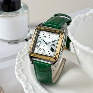 Reloj de cuarzo para mujer con correa fina, diseño simple y elegante, estilo clásico de correa de cuero. - Product Image 2