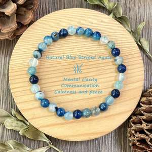 Natural Stone Bracelet Colorful Glass Beaded Stress Relief Seamless Laser <b>Engraved</b> Logo Trade Assurance - Product Image 2