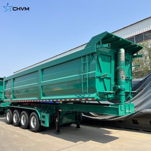 Fabrika fiyat üreticisi hidrolik arka damperli römork 3 akslar 40 metreküp damperli damperli yarı kamyon yan devrilme römorkları - Product Image 2