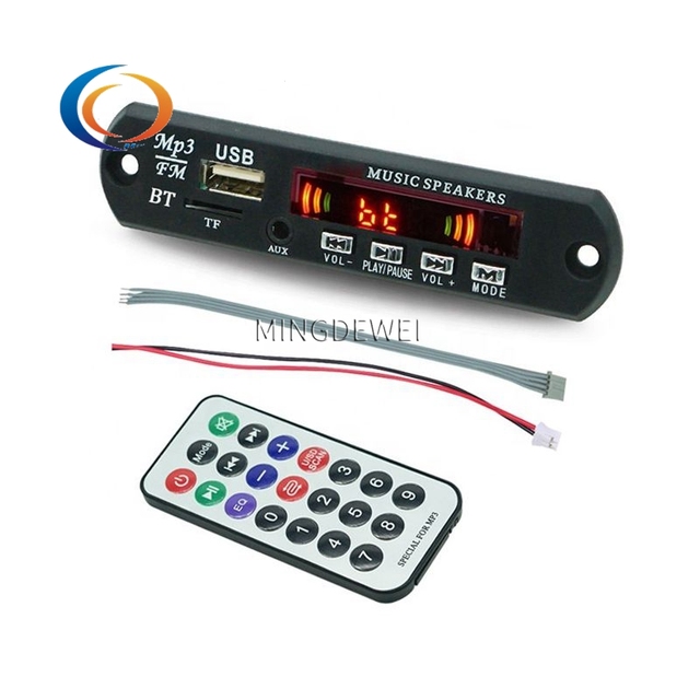 BT 5.0 MP3/WMA/WAV/APE/FLAC Decoder Board Car Audio USB TF FM Radio Module MP3 BT Music Player