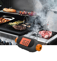 Thermomètre de cuisson sans fil MiniCandy Bluetooth à double sonde numérique avec écran LCD, batterie rechargeable, application de graphique de température