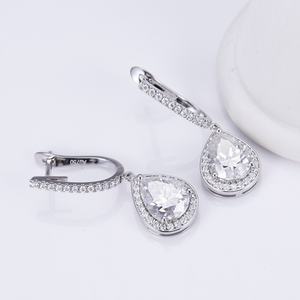 ต่างหูเพชร CVD HPHT แล็บไดมอนด์ ทองคำขาว 18K รุ่น MSE-616 แบบสั่งทำพิเศษ - Product Image 2