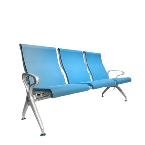 Sillas de Espera Bao Xian TG63PU con Estructura de Acero Azul, Asientos Públicos para Hospital con Pasamanos - Product Image 4