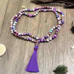 สร้อยข้อมือหินธรรมชาติ ลูกปัดแก้วหลากสี บรรเทาความเครียด คุณภาพยอดเยี่ยม คุ้มค่า ราคาส่ง ลดราคาพิเศษ - Product Image 5