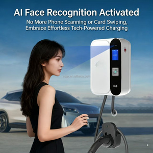 Chargeur de véhicule électrique 7 kW à poser au sol avec interface GB/T20234, station de recharge domestique AC220V 32A Noir/Gris - Product Image 4