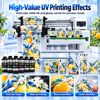 Printer UV Flatbed Crystal Label 6090 Roll to Roll Lebar 30cm Panjang 100m untuk Pencetakan Stiker dan Label Transfer UV DTF