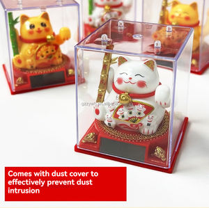 <span class=keywords><strong>Maneki</strong></span> <span class=keywords><strong>Neko</strong></span> 2 pouces en ABS alimenté par l'énergie solaire automatique secouant la main de chat de fortune <span class=keywords><strong>pas</strong></span> <span class=keywords><strong>cher</strong></span> chat porte-bonheur solaire décoration de voiture à la maison cadeaux fantaisie - Product Image 5