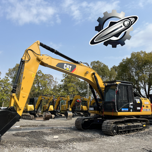 Excavatrice Caterpillar 320D d'occasion, marque japonaise d'origine, 20 tonnes, moteur Cummins, chenilles en caoutchouc, grande excavatrice - Product Image 4