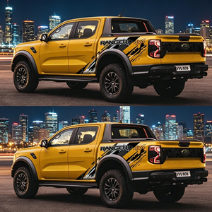 Autocollant en <span class=keywords><strong>vinyle</strong></span> imperméable résistant aux UV pour la carrosserie latérale de camionnette, pour Ford Raptor Ranger, accessoires de décoration pour course tout-terrain - Product Image 2