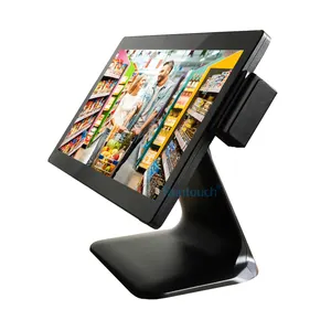 Runtouch RT8000 POS Layar Sentuh 15.6 Inci, Baru dengan Tampilan Pelanggan VFD atau True Flat Layar Kedua