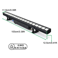 Barres d'éclairage linéaires Igracelite 180W RDM Pixel Control RGBW LED Wall Washers DMX IP65 pour scène