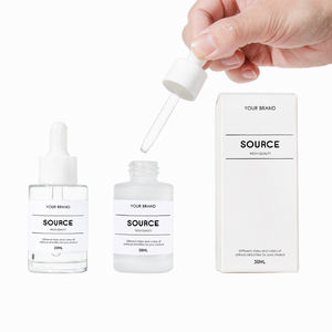 Cosmético de lujo redondo esmerilado claro suero cara cabello cuerpo <span class=keywords><strong>aceite</strong></span> 4 oz botellas cuentagotas de vidrio - Product Image 3