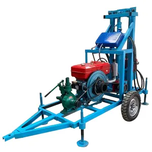 Hydraulic Small Portable Diesel Water Well Drilling Rig Machine China Supplier Deep Drilling Borehole Rig