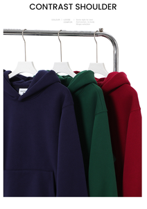 Wholesale Custom logo <strong>Boxy</strong> <strong>Blanks</strong> Oversized Polyester Cotton Knit 480gsm Polar Fleece Pullover <strong>Hoodies</strong> for Men New - Product Image 2