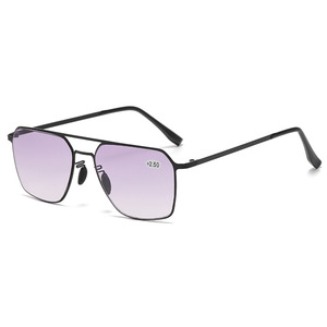 Prix de gros OEM, lunettes de lecture <span class=keywords><strong>progressives</strong></span> anti-lumière bleue, style tendance en métal fin, pour hommes et femmes +250 - Product Image 3
