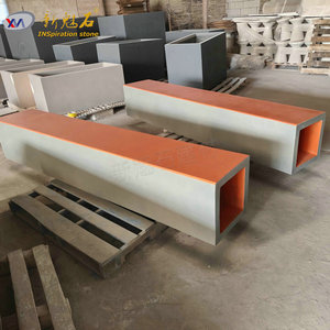 Nuevos Materiales de Construcción de Piedra, Banco Cuadrado de Piedra Simulada XMS006, Hormigón de Alto Rendimiento para Uso Municipal y Paisajístico - Product Image 2