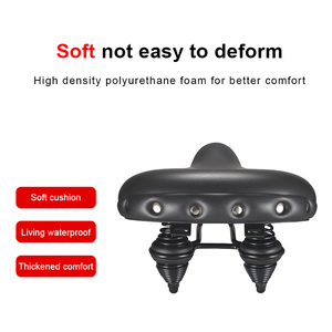 KEREACHY <span class=keywords><strong>selle</strong></span> <span class=keywords><strong>de</strong></span> vélo électrique rétro vélo <span class=keywords><strong>de</strong></span> ville Double ressort absorbant les chocs coussin <span class=keywords><strong>de</strong></span> siège confortable étanche <span class=keywords><strong>selle</strong></span> sous vide - Product Image 4