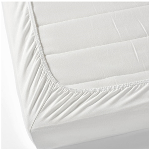 Sábana Ajustable Blanca Lisa Transpirable 100% Algodón 180TC para Uso en Hogar, Hotel y Hospital, Venta al por Mayor con Base Elástica, Agradable para la Piel - Product Image 2