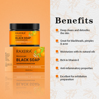 Marque distributeur Savon noir du Maroc riche en vitamine E Savon liquide purifiant nettoyant exfoliant