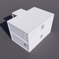 Module préfabriqué modulaire intégré personnalisable 20FT 40FT, étanche et ignifuge, pour salle de classe ou bureau, design moderne, utilisation extérieure, garantie 1 an