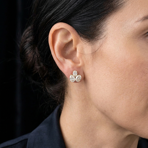 Pendientes de Diamantes Cultivados en Laboratorio con Forma Ovalada y de Pera para Mujer, Joyería Fina Elegante, Brillo Brillante, para Regalo de Boda - Product Image 4