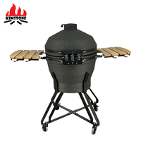 Barbecue Kamado en céramique XXL 24 pouces, directement de l'usine KIMSTONE, barbecue au charbon de bois de haute qualité pour jardin, cour, terrasse
