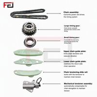 Kit de chaîne de distribution de marque FEI compatible avec Hyundai pour Kia D4HA D4HB 2.2 D4CB 243612 F000, pièce automobile de haute qualité
