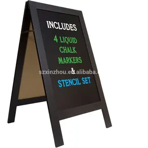 Custom Shape Chalkboard Sign With Aluminum Frame Metal And Plastic Material