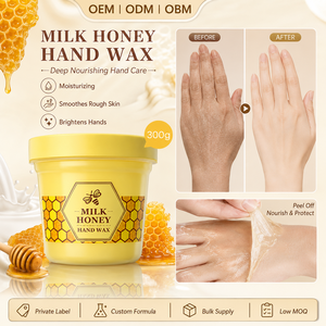 Crème au lait et au miel LAIKOU 300g, hydratante, nettoyante en profondeur, masque pour les mains, crème exfoliante pour les mains - Product Image 1