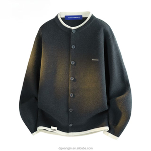Chaqueta <span class=keywords><strong>Cárdigan</strong></span> de Punto Estilo Académico Retro para <span class=keywords><strong>Hombre</strong></span> 2025, Chaqueta Suéter Informal a Rayas con Botones para Invierno y Otoño, Talla Grande - Product Image 2