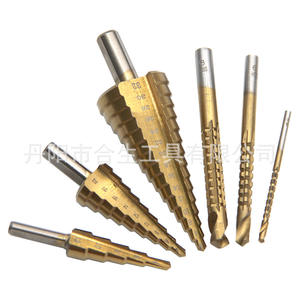 Mr <b>Drill</b> <b>Step</b> <b>Drill</b> Bit Set 6pc With Pagoda Bits For DIY Crafts In Plastic Case - Product Image 2