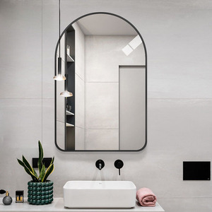 Specchio da Bagno con Cornice Dorata ad Arco, Montaggio a Parete per Bagno, Hotel, Moderno e Lussuoso, Vendita all'Ingrosso - Product Image 3