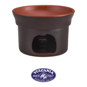 Bagnacauda Ø 14 cm H 9 cm, Color Marrón, Arcilla Refractaria, Dos Tonos, Vulcania - Product Image 4