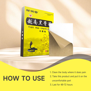 8 unids/caja fabricantes directamente al por mayor cuello hombro Lumbar dolor en las articulaciones parche de yeso negro vietnamita parche para aliviar el dolor - Product Image 4