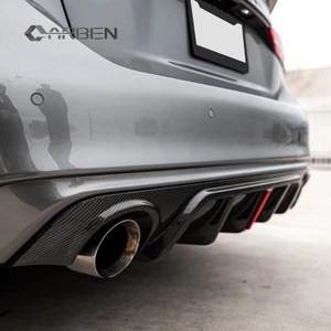 MRD Q50 V2 sợi carbon khuếch tán Chất lượng cao phía trước môi phía sau Bumper với xả cut-outs cho 2018 + Infiniti Q50 thanh toán qua <span class=keywords><strong>TT</strong></span> - Product Image 6