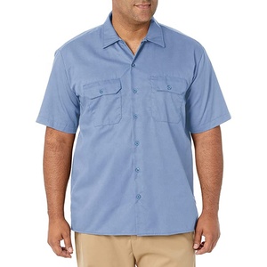 Camicia da Lavoro Personalizzabile per Uomo, Manica Corta con Bottoni, Taglia Oversize, per Edilizia e Industria - Product Image 4