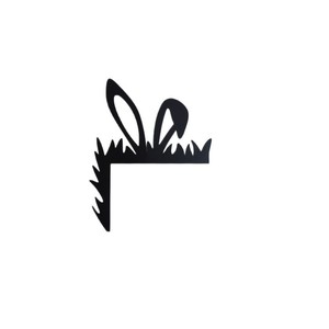 Iron Rabbit <b>Easter</b> Decoration Door Corner <b>Ornament</b> Indoor Durable Wholesale - Product Image 5