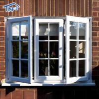 Ventana Moderna de Lujo con Marco de Aleación de Aluminio y Vidrio Templado Reforzado Antirrobo