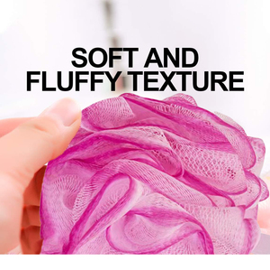 Éponge de bain personnalisée avec logo, éponge exfoliante pour le corps, boule de douche en maille, éponges de bain à séchage rapide - Product Image 4