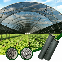 Zwarte HDPE warp gebreide, heavy-duty, UV-bestendige, anti-verouderings rechthoekige landbouw schaduwnet voor groentekassen