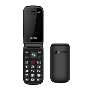 Téléphone portable basique 2G à clapet avec double SIM, clavier pliable, écran TFT 2,4 pouces, touche SOS, OEM, téléphone Linux <span class=keywords><strong>pour</strong></span> seniors, radio FM, MP3 - Product Image 1