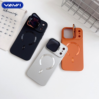 Étui de protection antichoc VAWI B438 en PC avec protection d'objectif pour iPhone 17 Pro Max, motif CD, coque magnétique