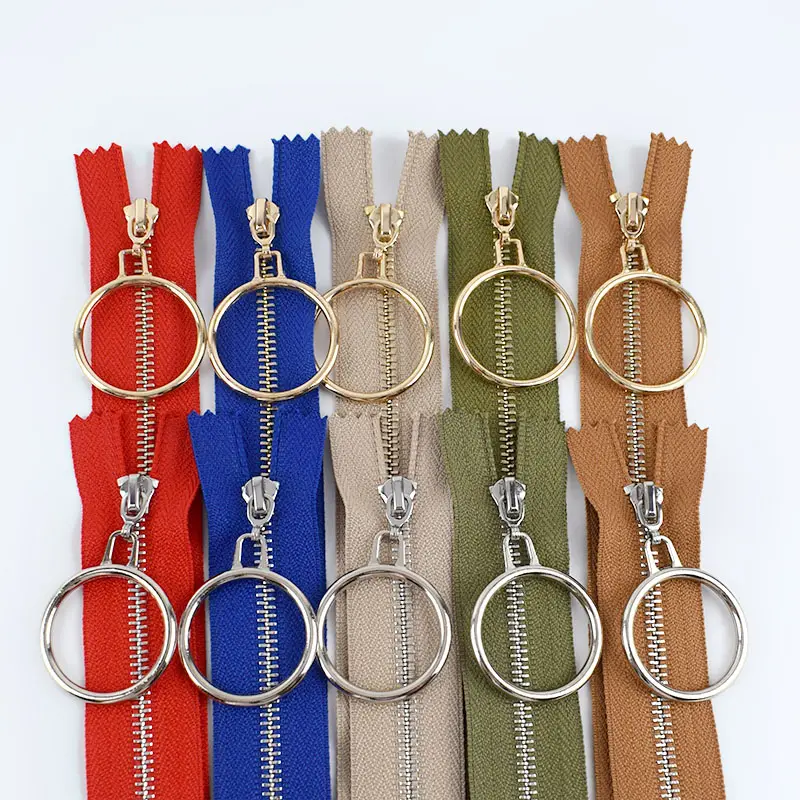Deepeel ZA152 3# 20cm DIY Metal Zip Garment Accessories Sewing Bags Skirt Clothing Auto Lock Close-end Metal Zippers