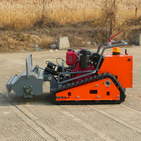 Tondeuse à gazon autopropulsée à moteur diesel SAAO Factory, largeur de coupe 800 mm, 1000 mm, 1200 mm, télécommande, tondeuse à gazon à chenilles