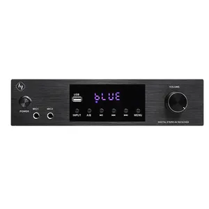 Dual Zone 4 Channel 200W Amplifier Audio Stereo Buatan Tiongkok untuk Home Theater dan Karaoke OEM Pesanan Kecil Dapat Diterima