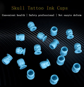 200PCS Tattoo Ink Cup <b>Holder</b> Silicone Pigment Stand Tray for PMU Microblading Permanent <b>Makeup</b> Workstation Tattoo Artist Use - Product Image 3