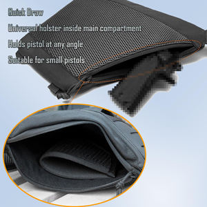 男性用タクティカルクロスボディスリングバッグ隠しキャリーガンバッグショルダーチェストパックパーソナルポケット - Product Image 4