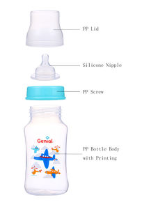 Hot Sale Wide Neck BPA FREE PP 11 OZ <strong>Adult</strong> <strong>Baby</strong> Milk <strong>Bottle</strong> - Product Image 3